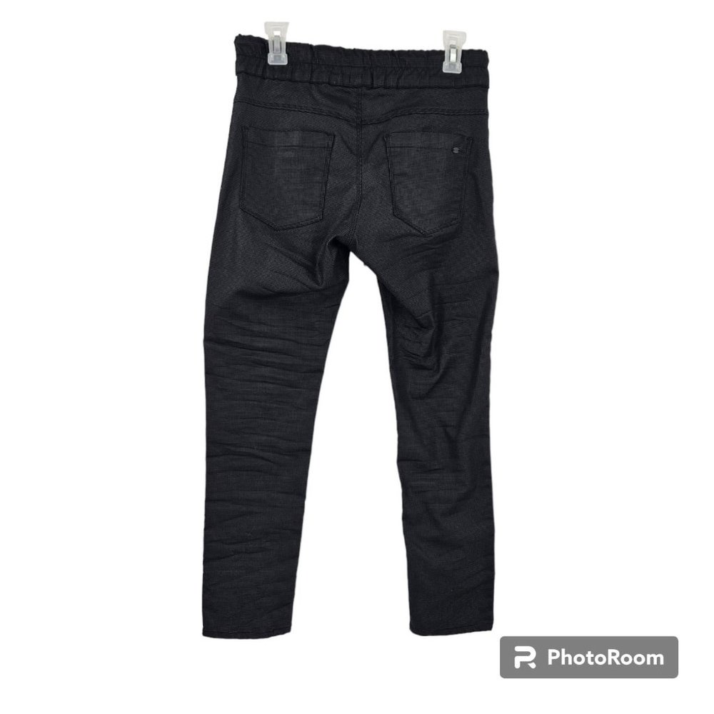 Bevy Flog Pants Black Shely Grid Drawstring Elast… - image 2